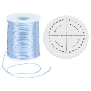 Unique Bargains Polyester Satin String Cord with Disc Organizer for DIY Bracelet - 1 of 4