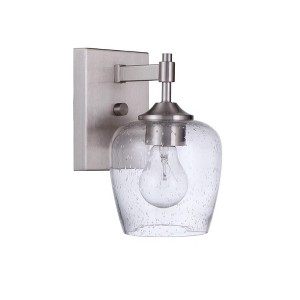 Craftmade Lighting Stellen 1 - Light Wall Light in  Brushed Polished Nickel - 1 of 2