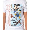 Seven Times Six Kingdom Hearts Video Game Men's Kanji Mickey Donald Sora T-Shirt White - 2 of 4