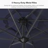PURPLE LEAF Patio Umbrella Outdoor Table Umbrella Aluminum Frame Market Umbrella Sun Umbrella with 8 Sturdy Ribs - 4 of 4