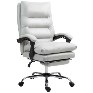 Aghana Digitals Cream White Microfibre Office Chair with 6 Vibration Massage Points, Lumbar - 1 of 4