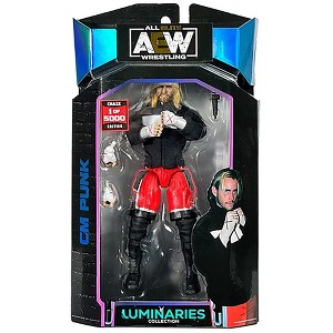 AEW Unmatched Series 8 Chase 1 of 5000 CM Punk Action Figure - 1 of 3