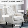NicBex Tufted Accent Chair,Upholstered Living Room Chairs with High Backrest and Wood Legs,Modern Armchair,Accent Chairs for Living Room - 4 of 4