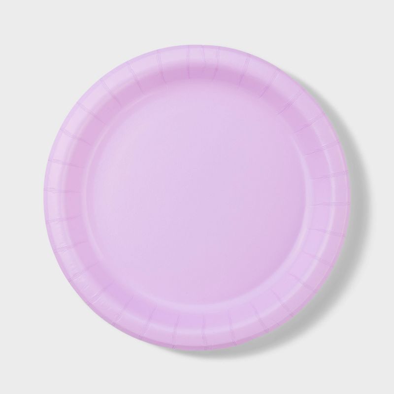 20ct 8.5&#34; Disposable Dinner Plates Light Purple - Spritz&#8482;, 1 of 4