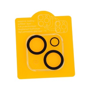 Unique Bargains Cell Phone Camera Cover 5H Glossy Camera Protector Glass Translucent & Black 1 Pcs - 1 of 4