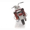 HomeRoots 6" Grey Metal Hand Painted Decorative Motorcycle - 4 of 4