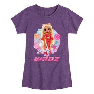 Girls' - LOL Surprise! - 2Fly 4 Wrdz Fitted Short Sleeve Graphic T-Shirt - 1 of 4