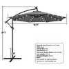 Yaheetech 10 Ft Patio Offset Umbrella with Crank & Cross Base - 3 of 4