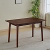 GlasFlength Dining Tables Modern Solid Wood Table Simple Elegant Design for Small Spaces and Kitchens, Brown, 47.24"*27.56"*29.13" - 2 of 4
