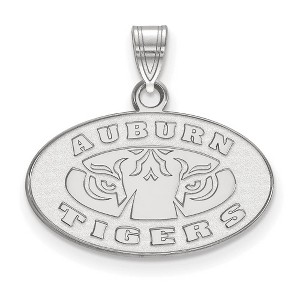 Black Bow Jewelry 14k White Gold Auburn Tigers NCAA Small Pendant - 1 of 3