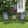 PAGED Outdoor Rocking Chair Set Foldable Beach Chairs with Steel Frame for Porch, Beach, Picnics, Balcony - 4 of 4