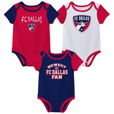 MLS FC Dallas Infant Girls' 3pk Bodysuit