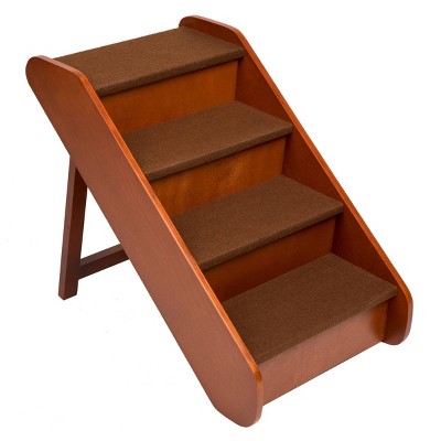 PetSafe Cozy-Up Folding Wood Pet Steps - Cherry