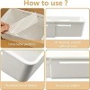 LunaLulinlk Multifunctional Drawer Fit Storage Bin Adjustable Kitchen Storage Organizer Storage Bin - 3 of 4