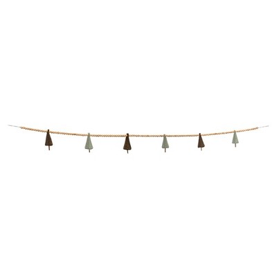 Melrose Baeded Pine Tree Garland (Set of 2)
