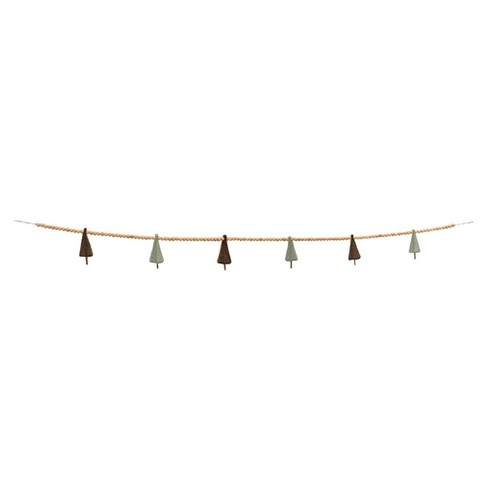 Melrose Baeded Pine Tree Garland (Set of 2) - image 1 of 4