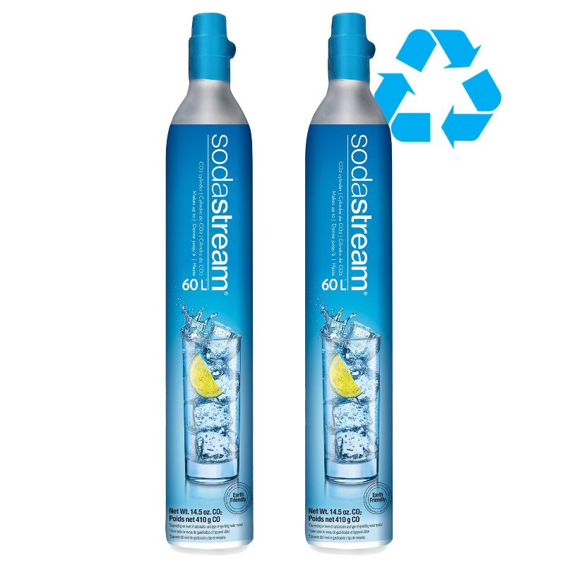 Sodastream 60L Co2 Exchange Carbonator Set of 2 plus Target Gift Card with Exchange, 1 of 10