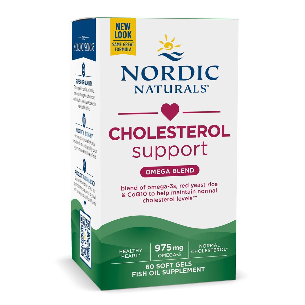 Photos - Vitamins & Minerals Nordic Naturals Cholesterol Support Supplements - 60ct 