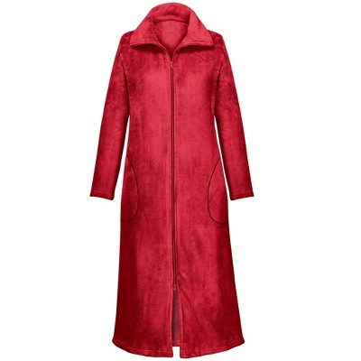 Collections Etc Cozy Plush Zip-front Robe : Target
