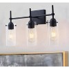 Dewdrop Modern Cylinder Clear Glass Shade Bathroom Vanity Light - 3 of 4