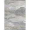 HomeRoots 9' X 12' Beige And Gray Abstract Washable Indoor Outdoor Area Rug - 4 of 4