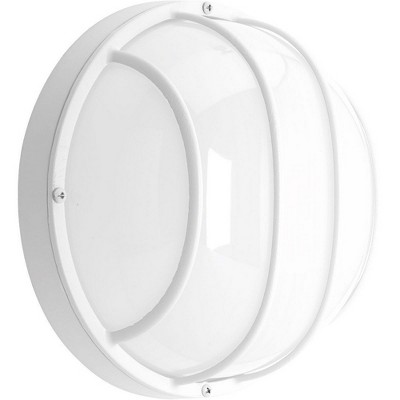 White Aluminum LED Indoor/Outdoor Bulkhead Light