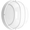 Progress Lighting Bulkheads 1-Light LED Wall/Ceiling Bulkhead, Aluminum, White, Cage Design Shade - 2 of 3
