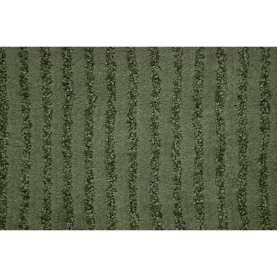 Deep Fern Plush Nylon 3-Piece Washable Bath Rug Set