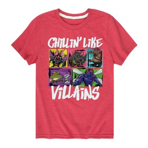 Boys' - Teenage Mutant Ninja Turtles Mutant Mayhem - Chillin Like Villains Short Sleeve Graphic T-Shirt - 1 of 3