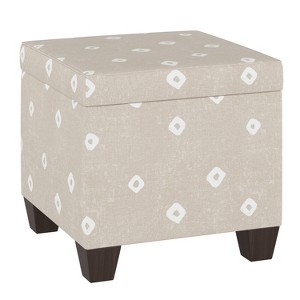 Skyline Furniture Fairland Storage Ottoman Tamara Natural - 1 of 4