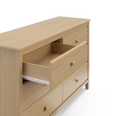 Driftwood Double Nursery Dresser with 6 Drawers