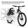 NAYSAYE 26 Inch Mountain Bike Steel Frame 21 Speed Dual Suspension Adult Bike for Outdoor Adventure, Black, 68.00"*27.00"*38.00" - 4 of 4