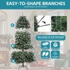 6ft Prelit Frosted Green Artificial Christmas Tree with 1838 Tips 80 Pine Cones & 80 Berries - 4 of 4