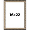 PosterPalooza | Ornate Silver Picture Frame - UV Acrylic, Foam Board Backing, Hanging Hardware - 2 of 4