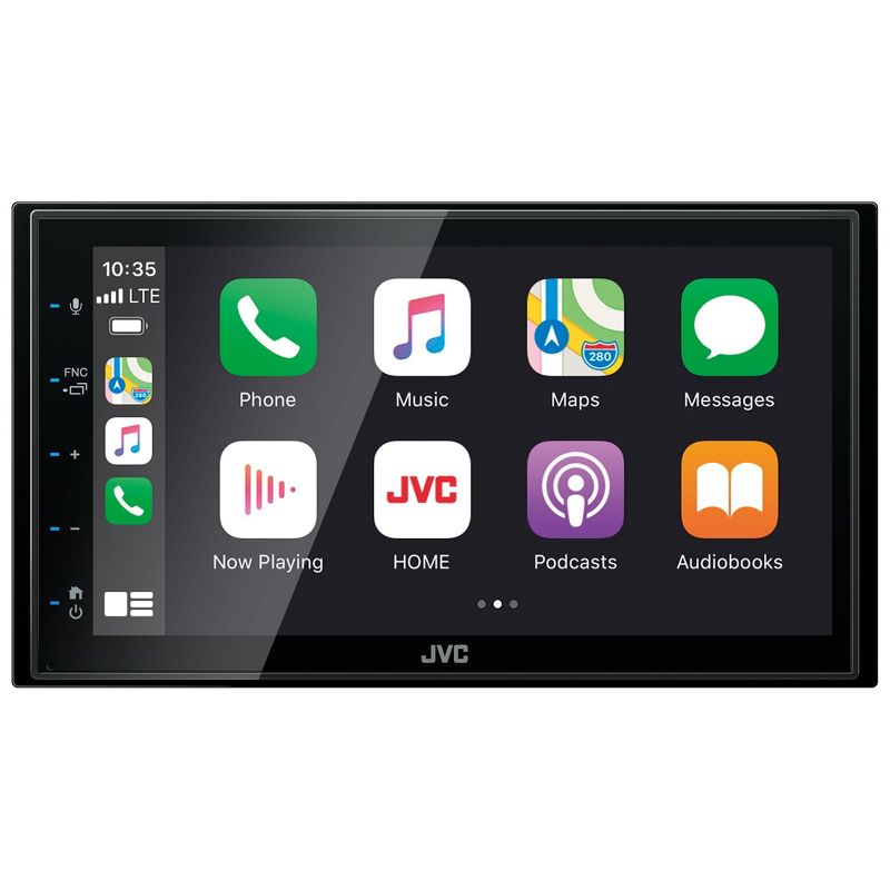 JVC KW-M56BT Digital Media Receiver 6.8" Touch Panel Compatible With Apple CarPlay & Android Auto with 2 Pairs R-S65.2 6.5" R-Series Coaxial Speakers, 3 of 9