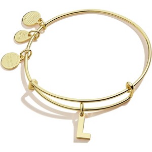 Alex and Ani Expandable Bangle for Women, Initials A to Z Letter Charms, Shiny Finish, 2 to 3.5 in - 1 of 4