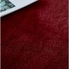 LunaLulinlk 91''x63'' Red Luxury Chinchilla Faux Fur Rectangular Area Rug - 2 of 4