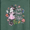 Women's - Disney - Own Your Style Lightweight French Terry Wide Neck Long Sleeve Shirt - 2 of 4