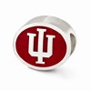 Black Bow Jewelry Sterling Silver & Red Enamel Indiana University Collegiate Bead Charm - 2 of 4