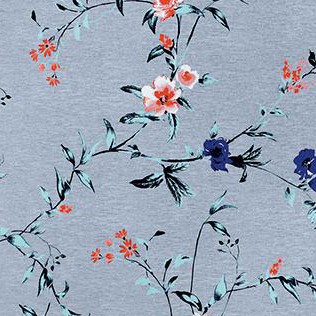 heather grey multi rose vine