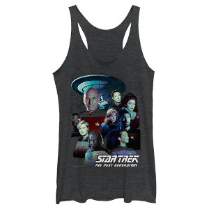 Women's Star Trek: The Next Generation Starfleet Classic Color Crew Poster Racerback Tank Top - 1 of 4
