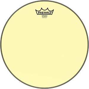 Remo Emperor Colortone Yellow Drum Head - 1 of 2