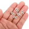 Unique Bargains Metal Bulk Elegant DIY Crafts Jewelry Making Initial Pendant 50 Pcs - 4 of 4