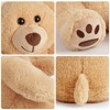 LotFancy Teddy Bear Stuffed Animals with Footprints, 10 in Cute Plush Bear Gifts for Kids, Girls - 2 of 4