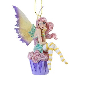 4.5 Inch Amy Brown Fairy Ornament Mystical Christmas Tree Ornaments - 1 of 3