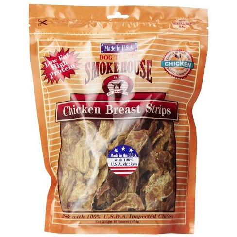Smokehouse chicken breast strips dog treats cheap