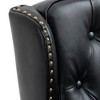 Wood Frame Armchair, Modern Accent Chair Lounge Chair with Sturdy Wood Legs for Living Room Bedroom - 3 of 4