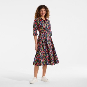 knee length dresses for ladies Same Halter Flounce Midi Dress | Cream Polka Dot main image 0