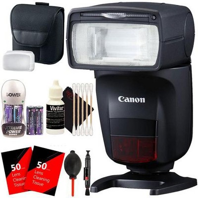 Canon Speedlite 470EX-AI Hot-Shoe Flash with Auto Intelligent Bounce Function Battery & Charger Top Cleaning Kit