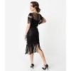 Unique Vintage Women's Beaded Fringe Sleeve Nadine Flapper Dress - 2 of 4